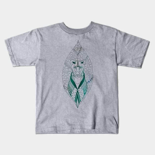 The Tribal Lioness Kids T-Shirt by samantha_t